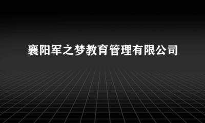 襄陽(yáng)軍之夢(mèng)教育管理 探索工藝美術(shù)品及禮儀用品制造的新路徑